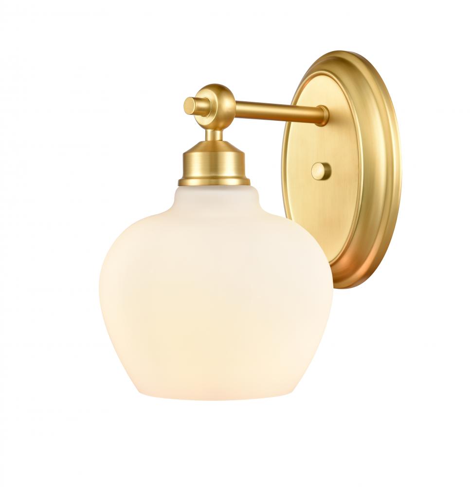 Amina - 1 Light - 7 inch - Satin Gold - Bath Vanity Light
