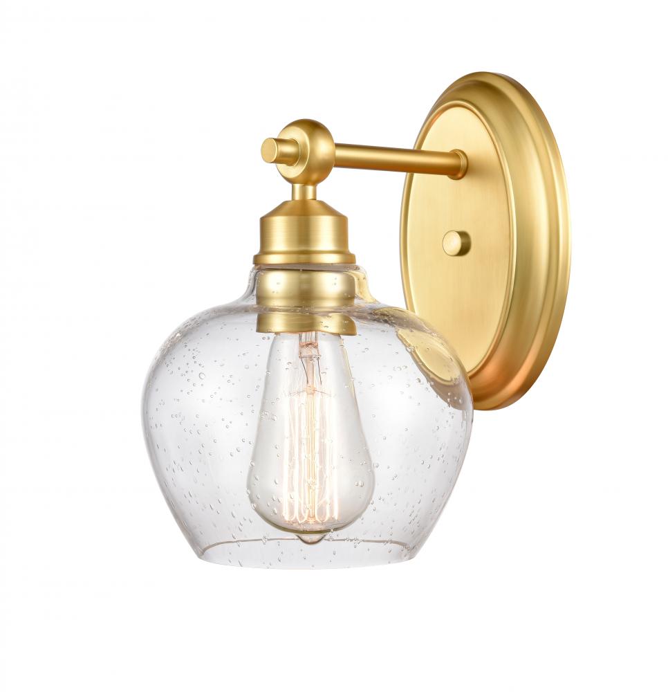 Amina - 1 Light - 7 inch - Satin Gold - Bath Vanity Light