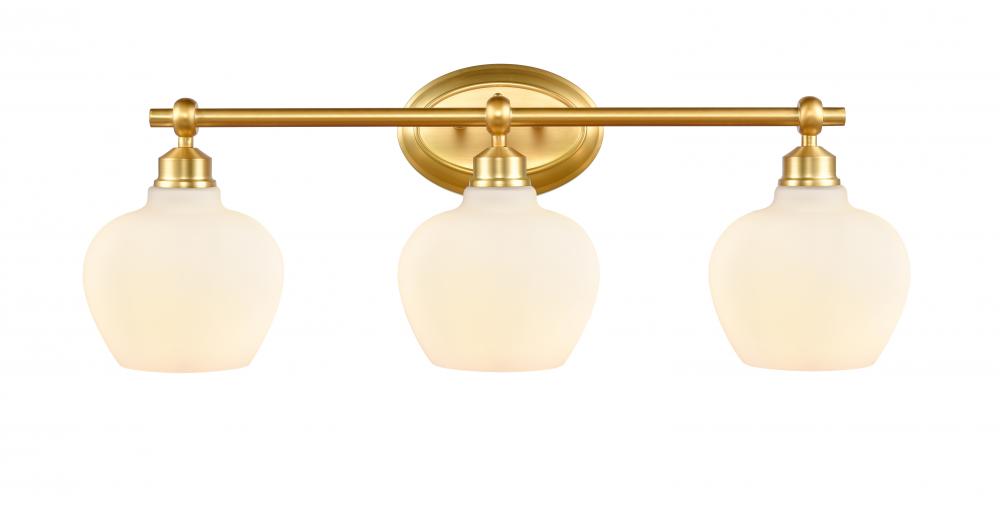 Amina - 3 Light - 27 inch - Satin Gold - Bath Vanity Light