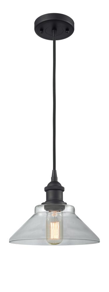 Orwell - 1 Light - 8 inch - Matte Black - Cord hung - Mini Pendant