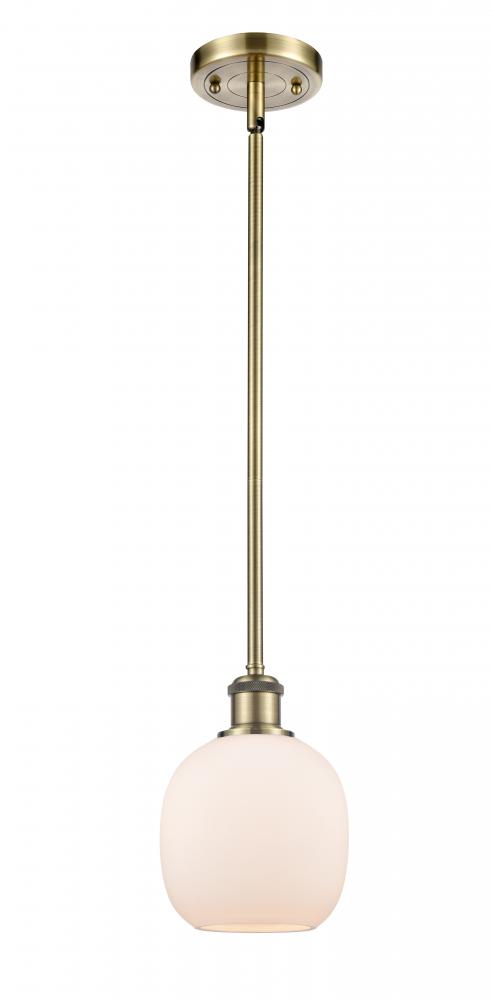 Belfast - 1 Light - 6 inch - Antique Brass - Mini Pendant