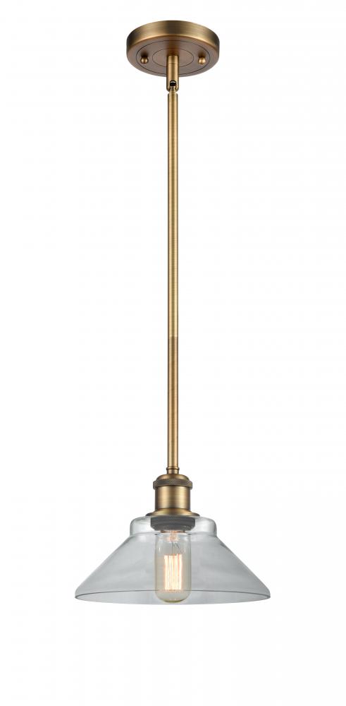 Orwell - 1 Light - 8 inch - Brushed Brass - Mini Pendant