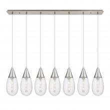Innovations Lighting 127-450-1P-SN-G450-6SCL - Malone - 7 Light - 50 inch - Brushed Satin Nickel - Linear Pendant