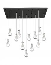 Innovations Lighting 154BK-451-1P-SN-G451-5CL-20 - Owego - 13 Light - 54 inch - Brushed Satin Nickel - Multi Pendant