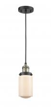 Innovations Lighting 201C-BAB-G311 - Dover - 1 Light - 5 inch - Black Antique Brass - Cord hung - Mini Pendant