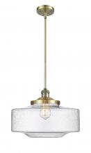 Innovations Lighting 201S-AB-G694-16 - Bridgeton - 1 Light - 12 inch - Antique Brass - Stem Hung - Mini Pendant