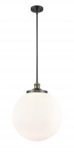 Innovations Lighting 201S-BAB-G201-16 - Beacon - 1 Light - 16 inch - Black Antique Brass - Stem Hung - Pendant