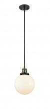 Innovations Lighting 201S-BAB-G201-8 - Beacon - 1 Light - 8 inch - Black Antique Brass - Stem Hung - Mini Pendant