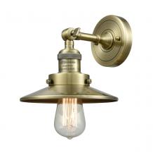 Innovations Lighting 203-AB-M4-LED - Railroad - 1 Light - 8 inch - Antique Brass - Sconce