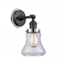 Innovations Lighting 203BK-BPPN-HRPN-G192 - Bellmont - 1 Light - 7 inch - Matte Black - Sconce