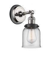 Innovations Lighting 203BP-PNBK-G52 - Bell - 1 Light - 5 inch - Polished Nickel - Sconce