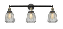 Innovations Lighting 205-BAB-G142 - Chatham - 3 Light - 30 inch - Black Antique Brass - Bath Vanity Light