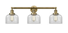 Innovations Lighting 205-BB-G72 - Bell - 3 Light - 32 inch - Brushed Brass - Bath Vanity Light