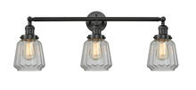 Innovations Lighting 205-BK-G142 - Chatham - 3 Light - 30 inch - Matte Black - Bath Vanity Light