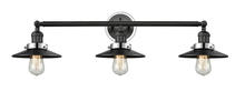 Innovations Lighting 205BP-BKPC-M6-BK - Railroad - 3 Light - 32 inch - Matte Black - Bath Vanity Light