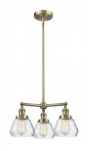 Innovations Lighting 207-AB-G172-LED - Fulton - 3 Light - 22 inch - Antique Brass - Stem Hung - Chandelier