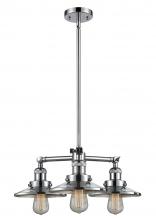 Innovations Lighting 207-PC-M7-LED - Railroad - 3 Light - 19 inch - Polished Chrome - Stem Hung - Chandelier