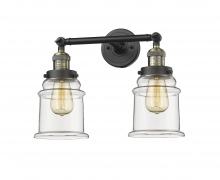 Innovations Lighting 208-BAB-G182 - Canton - 2 Light - 17 inch - Black Antique Brass - Bath Vanity Light