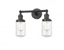 Innovations Lighting 208-OB-G312 - Dover - 2 Light - 14 inch - Oil Rubbed Bronze - Bath Vanity Light