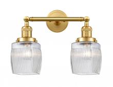 Innovations Lighting 208-SG-G302 - Colton - 2 Light - 16 inch - Satin Gold - Bath Vanity Light