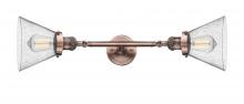 Innovations Lighting 208L-AC-G44 - Cone - 2 Light - 8 inch - Antique Copper - Adjustable Bath Vanity Light