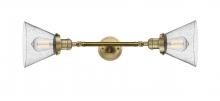 Innovations Lighting 208L-BB-G44 - Cone - 2 Light - 8 inch - Brushed Brass - Bath Vanity Light