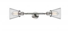 Innovations Lighting 208L-PN-G62 - Cone - 2 Light - 6 inch - Polished Nickel - Adjustable Bath Vanity Light