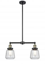 Innovations Lighting 209-BAB-G142 - Chatham - 2 Light - 21 inch - Black Antique Brass - Stem Hung - Island Light