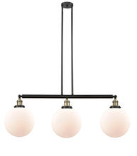 Innovations Lighting 213-BAB-G201-10 - Beacon - 3 Light - 42 inch - Black Antique Brass - Stem Hung - Island Light