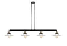 Innovations Lighting 214-BAB-G1 - Halophane - 4 Light - 53 inch - Black Antique Brass - Stem Hung - Island Light