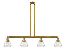 Innovations Lighting 214-BB-G172 - Fulton - 4 Light - 51 inch - Brushed Brass - Stem Hung - Island Light