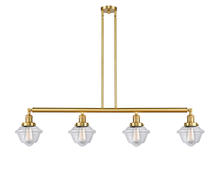 Innovations Lighting 214-SG-G532 - Oxford - 4 Light - 52 inch - Satin Gold - Stem Hung - Island Light