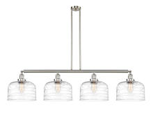 Innovations Lighting 214-SN-G713-L - Bell - 4 Light - 54 inch - Brushed Satin Nickel - Stem Hung - Island Light