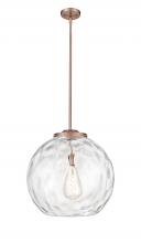 Innovations Lighting 221-1S-AC-G1215-18 - Athens Water Glass - 1 Light - 18 inch - Antique Copper - Cord hung - Pendant