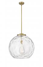 Innovations Lighting 221-1S-BB-G1215-18 - Athens Water Glass - 1 Light - 18 inch - Brushed Brass - Cord hung - Pendant