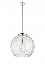 Innovations Lighting 221-1S-PN-G1215-18 - Athens Water Glass - 1 Light - 18 inch - Polished Nickel - Cord hung - Pendant