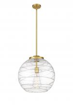 Innovations Lighting 221-1S-SG-G1213-16-BB-95-LED - Athens Deco Swirl - 1 Light - 16 inch - Satin Gold - Cord hung - Pendant