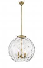 Innovations Lighting 221-3S-BB-G1215-16 - Athens Water Glass - 3 Light - 16 inch - Brushed Brass - Cord hung - Pendant