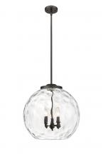 Innovations Lighting 221-3S-OB-G1215-18 - Athens Water Glass - 3 Light - 18 inch - Oil Rubbed Bronze - Cord hung - Pendant