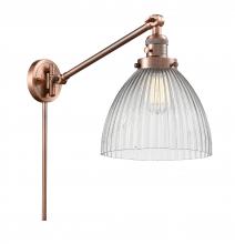 Innovations Lighting 237-AC-G222-LED - Seneca Falls - 1 Light - 10 inch - Antique Copper - Swing Arm