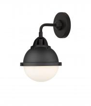 Innovations Lighting 288-1W-BK-HFS-61-BK - Hampden - 1 Light - 7 inch - Matte Black - Sconce