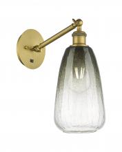 Innovations Lighting 317-1W-BB-G480-6SL - Brookhaven Almond - 1 Light - 6 inch - Brushed Brass - Sconce