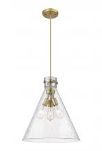 Innovations Lighting 410-3PL-BB-G411-18SDY - Newton Cone - 3 Light - 18 inch - Brushed Brass - Cord hung - Pendant