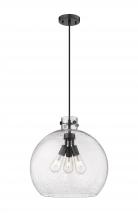 Innovations Lighting 410-3PL-BK-G410-18SDY - Newton Sphere - 3 Light - 18 inch - Matte Black - Cord hung - Pendant