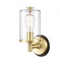 Innovations Lighting 418-1W-BSB-CL - Marlowe - 1 Light - 5 inch - Black Satin Brass - Bath Vanity Light
