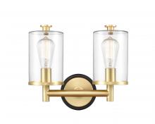 Innovations Lighting 418-2W-BSB-G4182 - Marlowe - 2 Light - 14 inch - Black Satin Brass - Bath Vanity Light