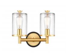 Innovations Lighting 418-2W-BSG-G4184 - Marlowe - 2 Light - 14 inch - Black Satin Gold - Bath Vanity Light