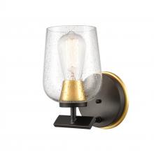 Innovations Lighting 420-1W-BSG-SDY - Remy - 1 Light - 5 inch - Black Satin Gold - Bath Vanity Light