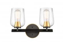 Innovations Lighting 420-2W-BSG-SDY - Remy - 2 Light - 15 inch - Black Satin Gold - Bath Vanity Light