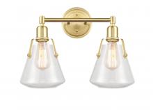 Innovations Lighting 422-2W-SB-7CL - Luna - 2 Light - 18 inch - Satin Brass - Bath Vanity Light